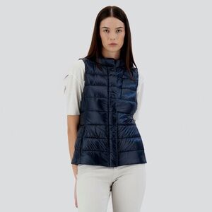 Giulia Blue Quilted Vest